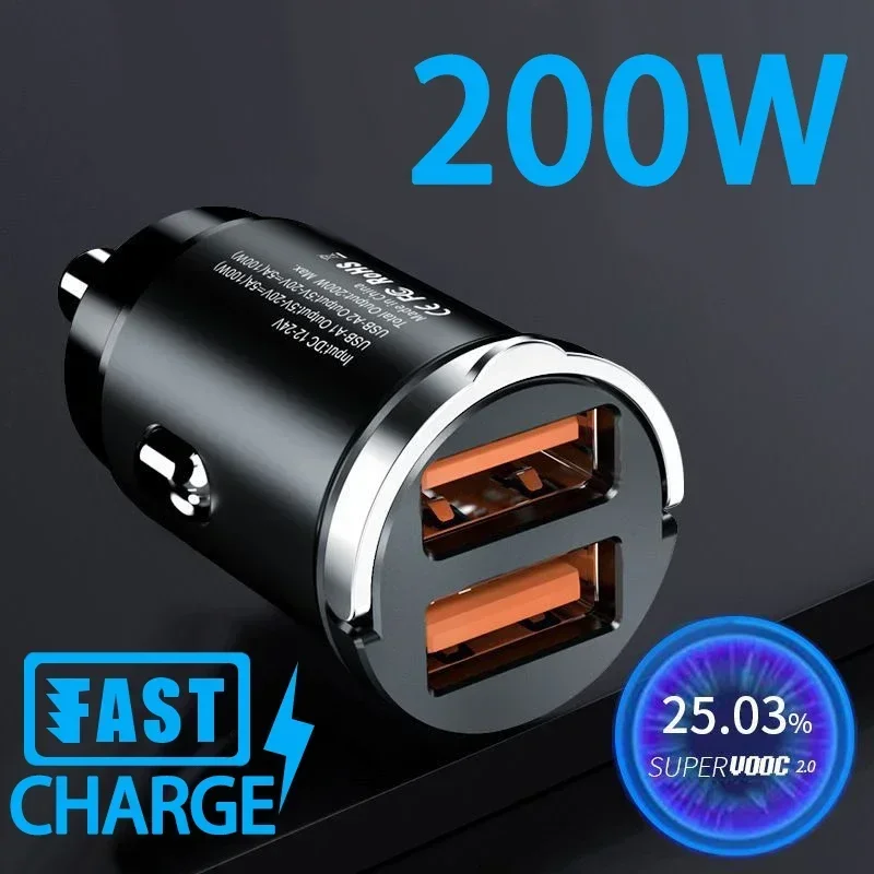 100/200W Car Charger Lighter P - огляд і ціна Mini Electronics Gadgets