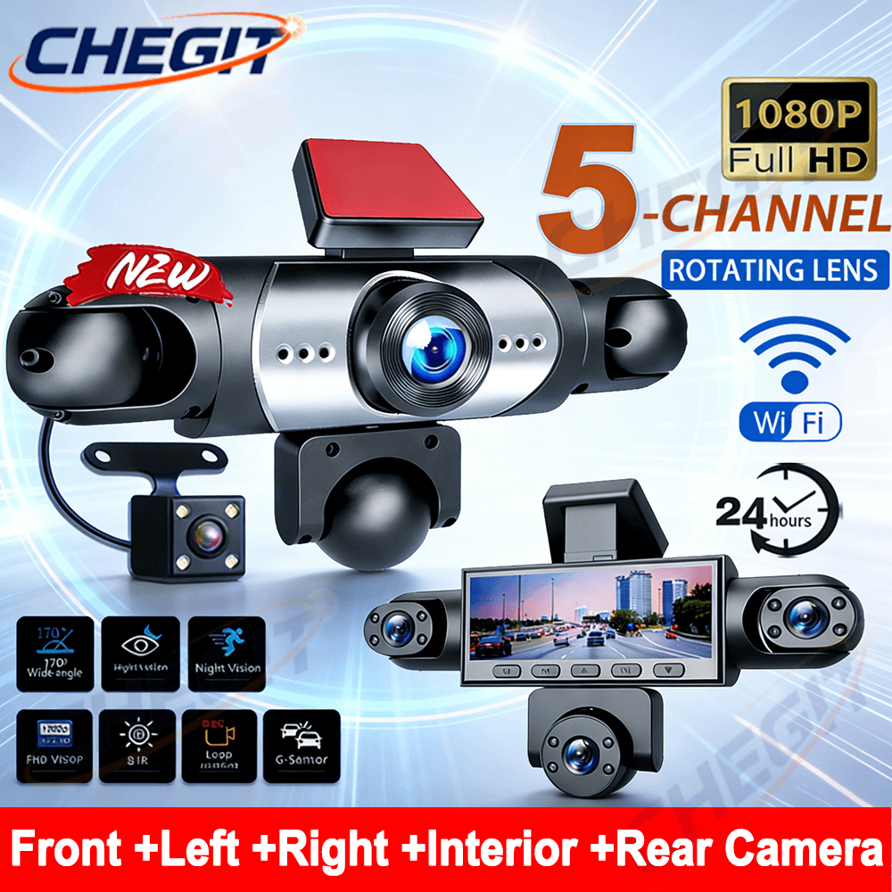 2026 NEW 3/5Camera Car DVR 108 - огляд і ціна Panoramic Dash Cam 360