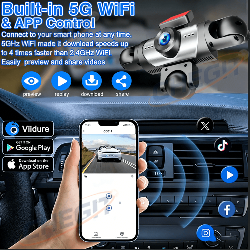2026 NEW 3/5Camera Car DVR 108 - огляд і ціна Panoramic Dash Cam 360