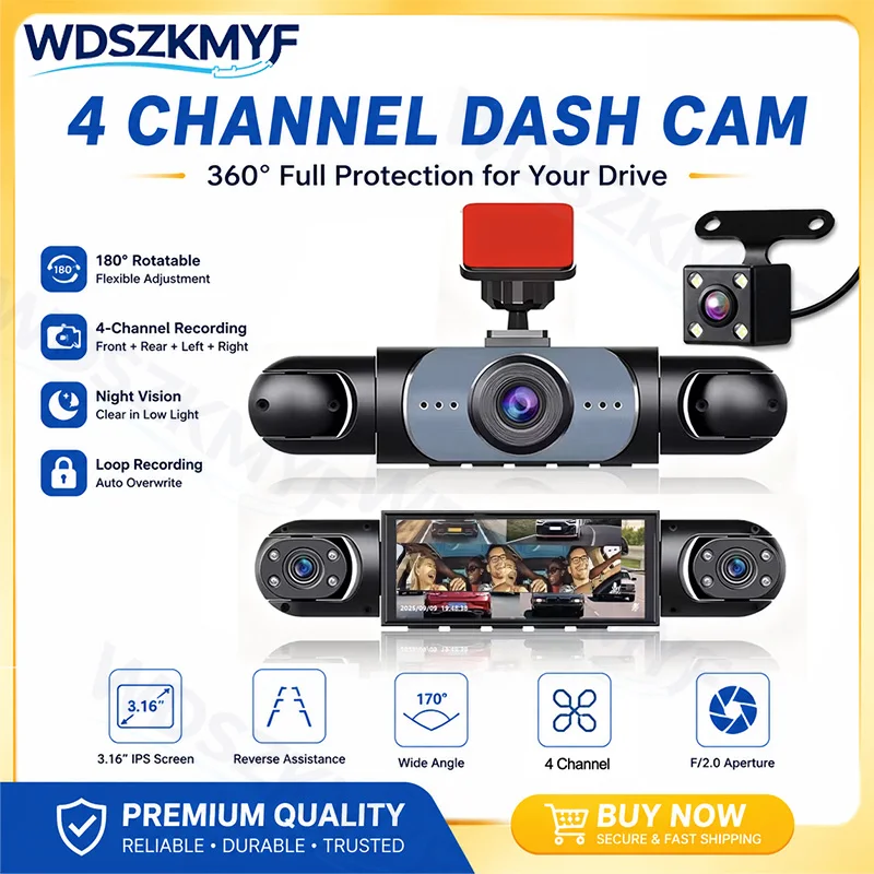 360° Panoramic DashCam 1080P 3 - огляд і ціна Panoramic Dash Cam 360