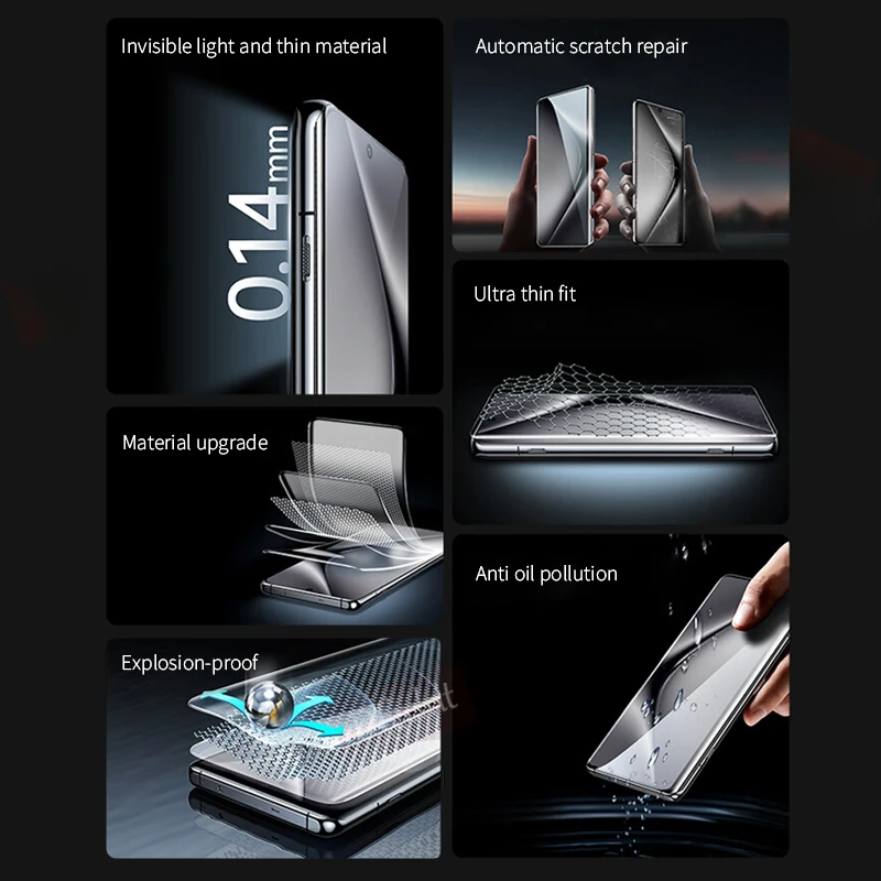 2-4Pcs Full Curved Hydrogel Fi - огляд і ціна Vivo X200