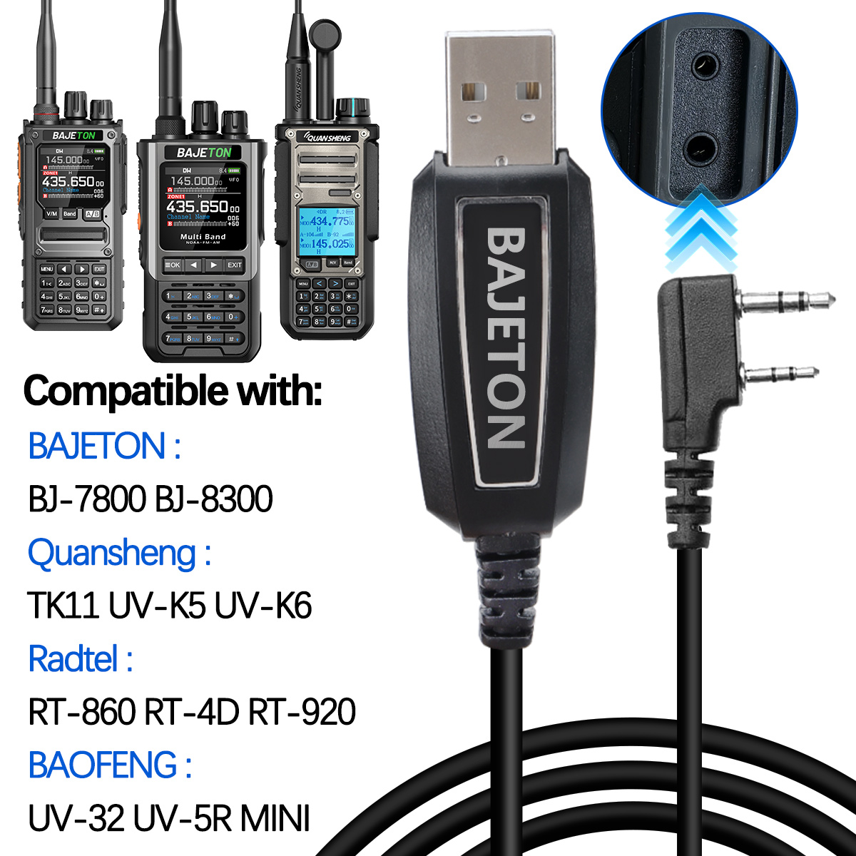BAJETON Walkie Talkie USB Prog - огляд і ціна Mini Electronics Gadgets