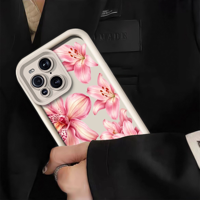 Pink Lily Flower Pattern Phone - огляд і ціна Oppo Find X8